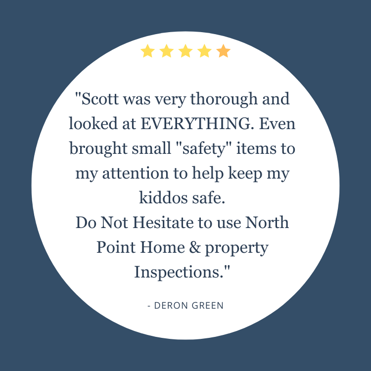 Client review for Scott Frakes at North Point Home & Property Inspections