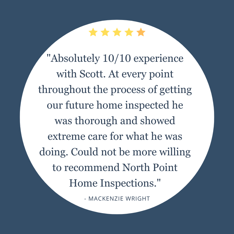 Client review for Charlevoix home inspector Scott Frakes