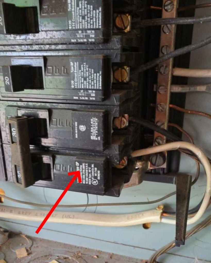 electrical panel inspection photo